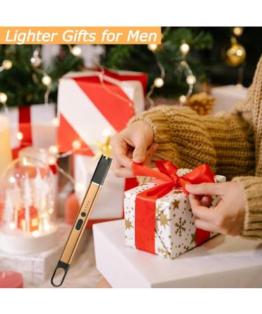 JLBLNHW Lighter Electric Candle Lighters Rechargeable Type C Lighter with LED Display Windproof Flameless Arc Lighters for Candles Grill BBQ Camping Christmas Birthday Gifts for Men Father Dad - Buy Online on GoSupps.com