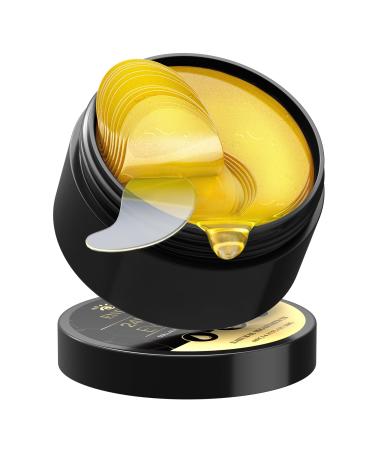 Under Eye Patches for Puffy Eyes: 60PCS Collagen Eye Gels Pads - 24K Gold Under Eye Mask - Reduce Dark Circles & Bags - Skin Eye Care Products