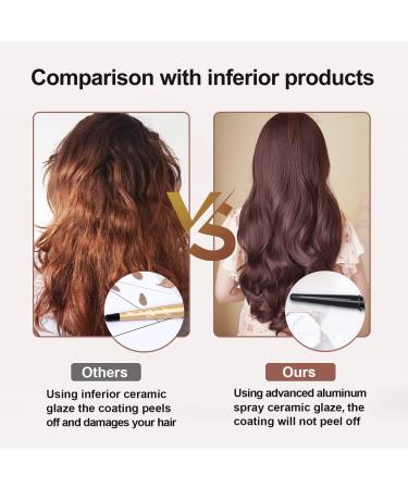 LURA Ceramic Tourmaline Coating Curling Wand 3/4-1 1/4 Inch - Black Curler with 2 Heat Settings - Suitable for All Hair Types - Buy Online on GoSupps.com