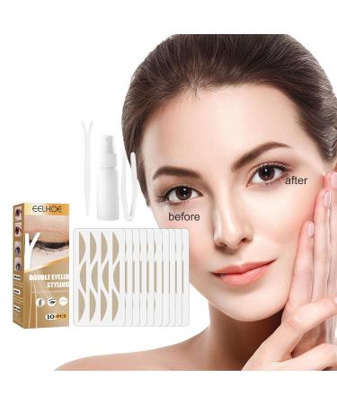 Eyebrow Tape for Hooded Eyes - Invisible Glue-Free Eyelid Lifter Strips | Long-Lasting Self-Adhesive & Breathable | 60 Pairs Set - Buy Online on GoSupps.com