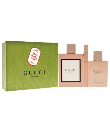 Gucci Bloom 3.3oz EDP Spray 3.3oz Perfumed Body Lotion 0.33oz EDP Spray Women 3 Pc Gift Set - Buy Online on GoSupps.com