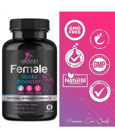 Libido Booster for Women - Female Libido Supplement - Intimacy Vitamins Formula Supports Mood  Energy  Excitement & Desire - Maca Root  Horny Goat Weed  Tribulus Terrestris - 60 Veggie Capsules 60 Count (Pack of 1) - Buy Online on GoSupps.com