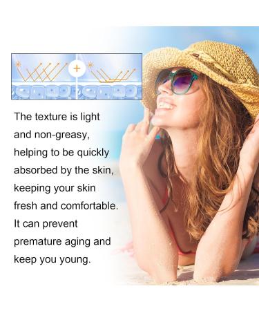 Face Sunscreen SPF 100 SPF Moisturizer Lightweight under Makeup Travel Essentials Summer Essentials Skin Care Sunscreen - Buy Online on GoSupps.com