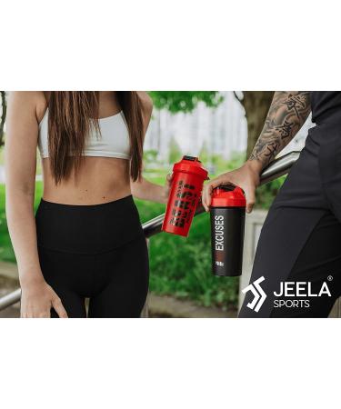 JEELA SPORTS Protein Shaker Bottles 5 Pack - 24 Oz - Buy Online on GoSupps.com
