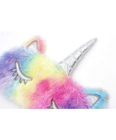 RarityUS Cute Unicorn Sleep Eye Mask - Soft Plush Eyeshade for Women, Girls, Kids - Ideal for Home, Travel - Colorful Design - Buy Online on GoSupps.com