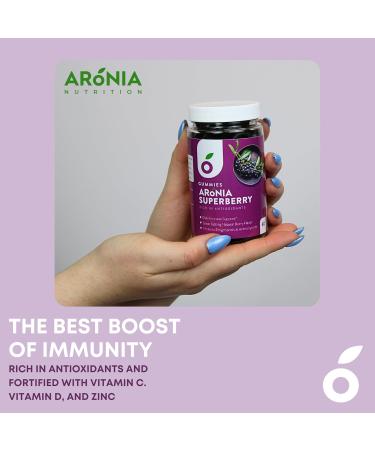 Aronia SuperBerry Gummies, Daily Immune Support, Rich in Antioxidants, Better Than Elderberry, Great Tasting Natural Berry Flavor, 60 Count (30 Day Supply) (SuperBerry) - Buy Online on GoSupps.com
