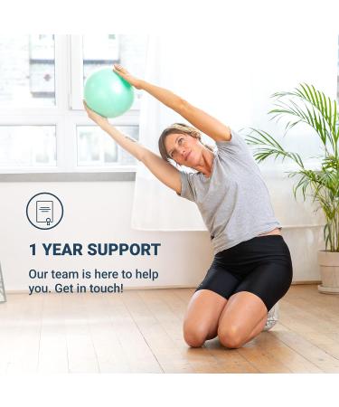 Live Infinitely 9 Barre Pilates Ball - Anti Burst Mini Ball for Yoga & Exercise - Includes Hand Pump & eBook - Mint Color - Buy Online on GoSupps.com