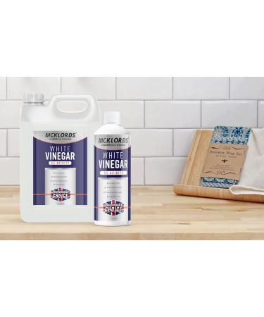 McKLords Commercial - White Vinegar - 5% Acidity | Multi Surface Cleaner - 1 Litre 1 l (Pack of 1) - Buy Online on GoSupps.com