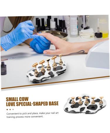 Mikinona Cow Base Manicure Tools Nail Practice Rack Acrylic Nail Holder Salon Nail Art Tool Nail Stand for Practice Stand Nail Art Practice Stand Magnetic Tool Accessories Alloy Cosmetic - Buy Online on GoSupps.com