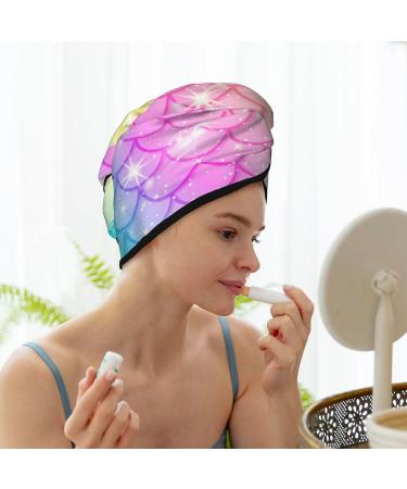 Fish Scale Microfiber Hair Towel - Ultra Absorbent Coral Velvet Wrap for All Hair Types - Quick Dry Hair Cap for Women - Buy Online on GoSupps.com