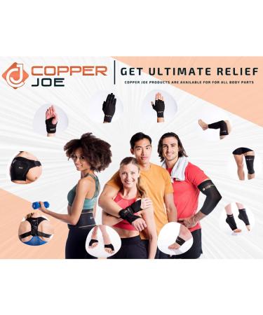 Copper Joe Adjustable Shoulder Brace - Ultimate Copper-Infused Support for Rotator Cuff, Tendonitis, Tears, Dislocation, and Bursitis - Buy Online on GoSupps.com