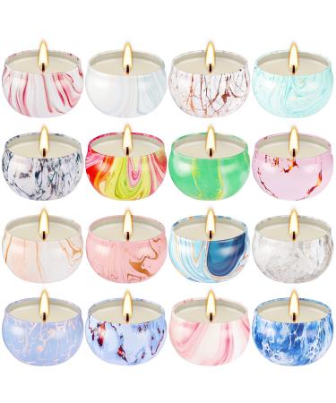 16 Packs Scented Candle Gift Set for Mom | Woman, 2.5oz Aromatherapy Candles for Home Scented Bath Yoga, Natural Soy Wax, Fragrance Candle for Mothers Day, Birthday, Valentine's Day