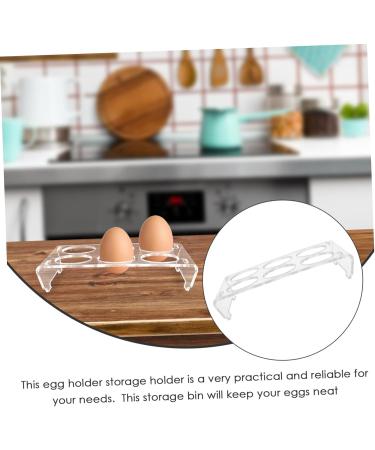 Cabilock 1 Set Eggs Egg Holder Dispenser Acrylic Bin Organizer Egg Organizer Egg Rack Refrigerator Egg Carton - Buy Online on GoSupps.com