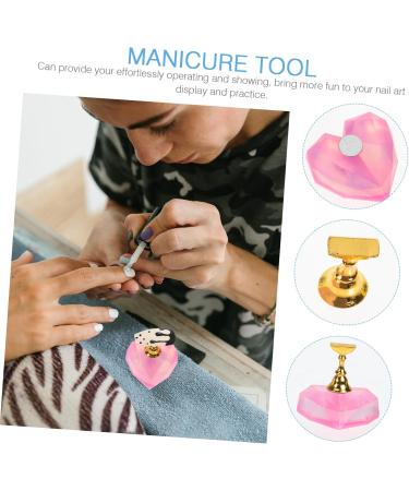 Ipetboom Nail Display Stand 4 Sets Nail Holder Manicure Tools Lotus Magnet Manicure Racks - Buy Online on GoSupps.com