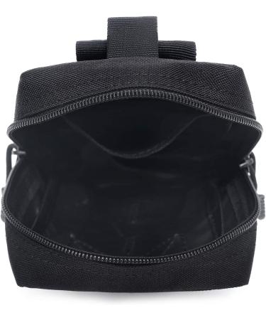 2 Pack Molle Pouches - Tactical Compact Water-Resistant EDC Pouches (Black) - Buy Online on GoSupps.com