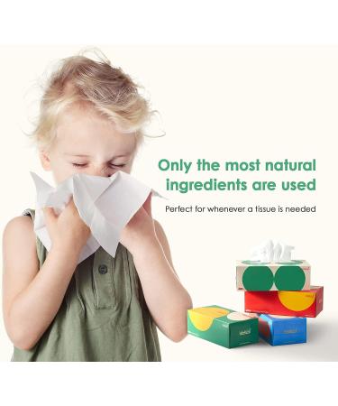 HOMELIA Facial Tissues Box 720 Tissues - Soft Tissue Paper - 4 Flat Boxes - Kleenex Replacement - Buy Online on GoSupps.com