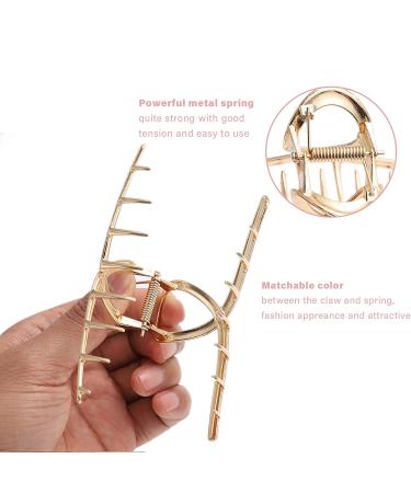 Buy 5 Large Slipproof Hair Clips for Women & Girls - Welrog Metal Jaw Clips for Thick & Thin Hair - Buy Online on GoSupps.com