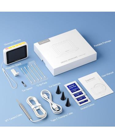 ScopeAround Otoscope with 2.8-Inch HD IPS Screen - 3.9mm HD Otoscope with Light for Clear Ear Inspections | International Shipping Available - Buy Online on GoSupps.com