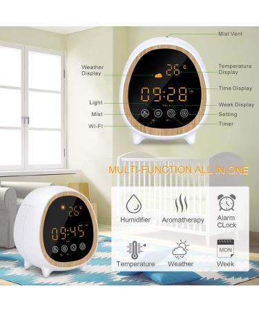 Levoair Smart WiFi Essential Oil Diffuser - Works with Alexa & Google Home - 200ml Ultrasonic Aromatherapy Cool Mist Diffuser with Alarm Clock & Temperature Schedules - Buy Online on GoSupps.com