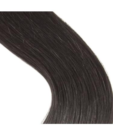 100% Remy Real Hair Black Bonding Extensions - 25 Strands U-Tip Keratin 60cm #1 Black - Buy Online on GoSupps.com