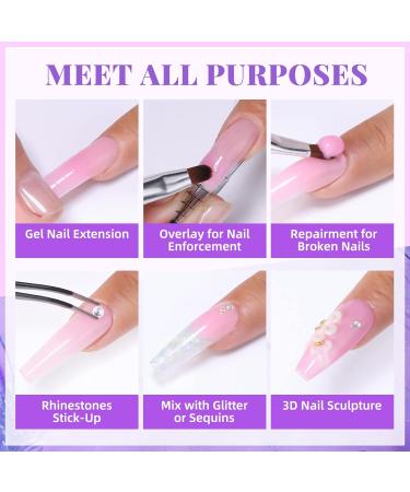 Morovan Poly Nail Gel Kit - 36 Colors Professional Poly Gel Kit for Beginners - Builder Gel for Salon Quality Nail Extensions - Buy Online on GoSupps.com