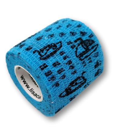 Lisacare self -adhesive plaster - 4 rolls 5cm wide - self -adhering elastic for children - huge color and motif selection - bandages for comforting (vehicles) Vehicles 4 -Set