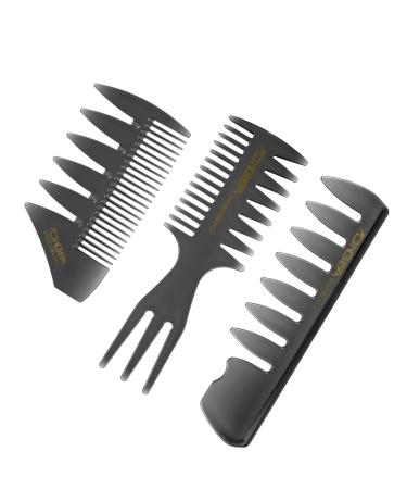 Phoetya 3pcs Professional Styling Kamm Set Retro Breizahn Kamm Hair Kamm Styling Men Detangler Hairbrush Hair Care Set Friseur Accessories for Shower Long Cure of Cure Hair