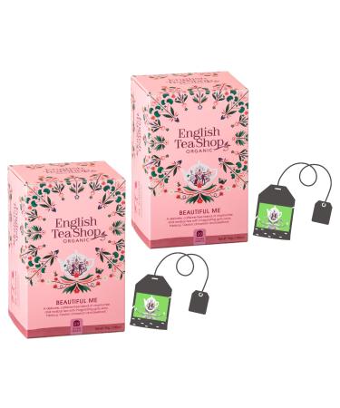 English Tea Shop English Tea Shop | Beauty Herbal Tea with Gotu Kola Cranberries and Rose Petals | Organic Fruity Infusion with Chamomile and Hibiscus - 2 x 20 Filters (60g)