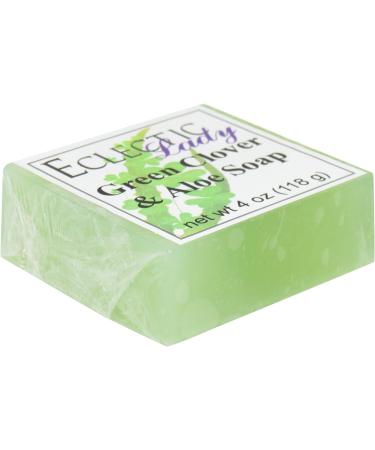 Buy Green Clover and Aloe Glycerin Soap - Eclectic Lady 4 oz Bar | Natural Moisturizing Soap for All Skin Types - International Shipping Available - Buy Online on GoSupps.com