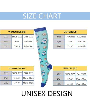 LEOSTEP Compression Socks for Women (3 Pairs) - Knee High Support Stockings 20-30mmHg for Nurse, Flight, Sports, Travel, Pregnancy - S/M Size - Buy Online on GoSupps.com
