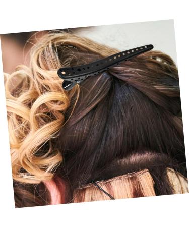 HAPINARY 6pcs Billed Hair Clips Non Slip Hair Clamp Hairdresser Clips Hair Barrettes Hair Pin Black Abs - Buy Online on GoSupps.com