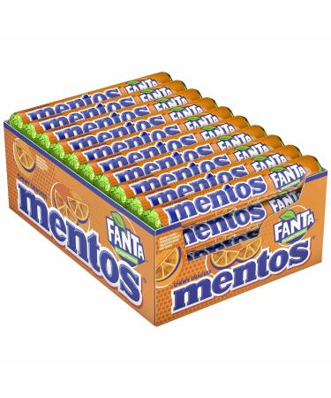 Mentos Sweets Chews Rolls Mints 40 x 38 g (Fanta)