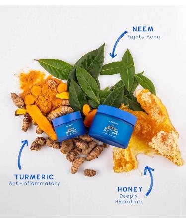 AAVRANI Glow Activating Exfoliator - Turmeric Face Mask with Raw Honey, Jojoba, and Neem - Clay Mask for Acne & Dark Spots - 3.4 Fl Oz - Buy Online on GoSupps.com