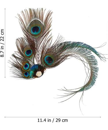 LALAFINA Barrette Jeweled Headbands for Women Peacock Fascinator Bride Headpieces for Wedding Facinator Peacock Fascinators for Women Bridal Headpiece Bridal Headdress Hair Miss - Buy Online on GoSupps.com