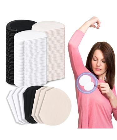 Bonuci 180 Pcs Underarm Sweat Pads Armpit Sweat Pads for Women and Men, Unflavored Non Visible Disposable Underarm Sweat Pads for Non Sweat Armpit Protection