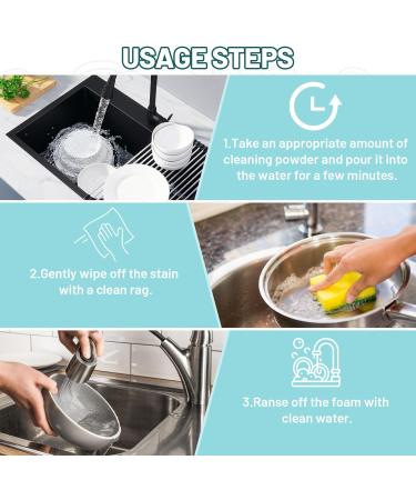 All Purpose Cleaning Powder Foam Rust Remover Multifunctional Kitchen All-Purpose Cleaning Powder Foam Cleaner Rust Remover or Bathroom Kitchen Outdoor Indoor - Buy Online on GoSupps.com