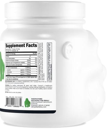 Primal BCAA Powder Great Ape - Green Apple Flavor | 0g Carbs 0 Calories 7g BCAA | 45 Servings - International Shipping Available - Buy Online on GoSupps.com