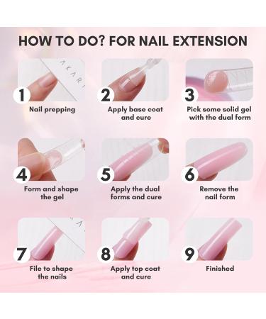 Makartt Solid Builder Gel Starter Kit - 4 in 1 Nail Extension Gel Set with 3D Sculpting, Strong Nail Glue for Acrylic Nails, Rhinestone Adhesive, and Hard Gel - 4 Color Kit | Nail Lamp Required - Buy Online on GoSupps.com