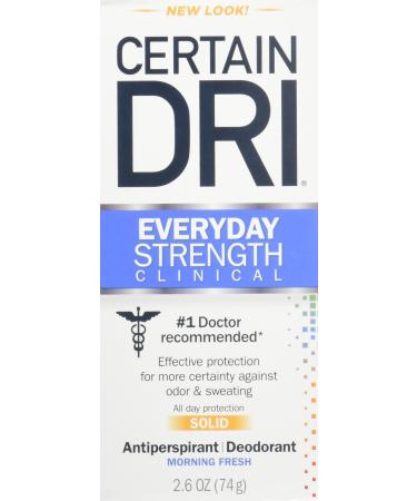Certain Dri A.m Solid Antiperspirant/Deodorant 2.6 Oz (2 Pack) - Buy Online on GoSupps.com
