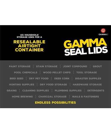 Gamma Seal Lid - Pet Food Storage Container Lids - Fits 3.5-7 Gallon Buckets White | GAMMA2 - Buy Online on GoSupps.com