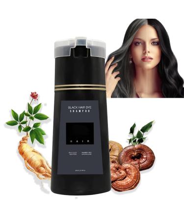 Mrettick Nova Hair Dye Shampoo, Nova Hair Instant Dye Shampoo, Brown Hair Dye Shampoo, Natural Hair Color Shampoo for Gray Hair, Long Lasting Hair Instant Dye Shampoo Hair Color (black)