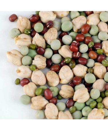 Organic Non-GMO Protein Powerhouse Sprouting Seed Mix 8 Oz - High Protein Sprouts for Food Storage - Pea, Mung, Adzuki - Buy Online on GoSupps.com