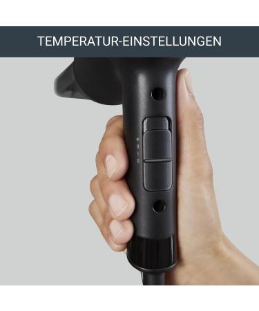 Rowenta CV1801 Express Style Hair Dryer - 1900W 2 Settings Cold Air Button Compact & Ultra-Light Design - Black - Buy Online on GoSupps.com