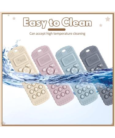2er-Pack BeiÃring Baby Handy - Silikon Kau-Ring f r Kleinkinder 3+ Monate | Beige & Blau - Ideal f r Schnuller und Zahnen - Buy Online on GoSupps.com