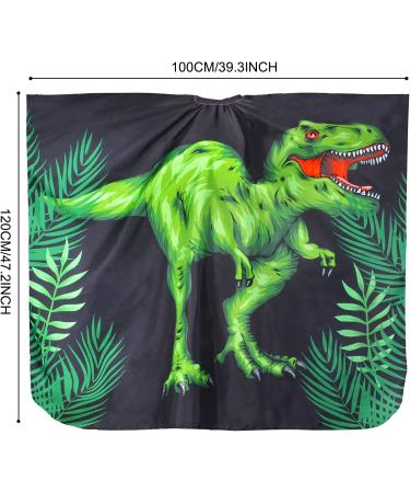 Kids Waterproof Dinosaur Haircut Cape - Adjustable Snap Closure for Boys | Barber Cape Cover and Hair Cutting Apron - Buy Online on GoSupps.com