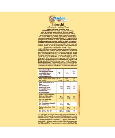 Buy Mulino Bianco Baiocchi Biscuits - 260g Hazelnut & Cocoa | International Shipping Available - Buy Online on GoSupps.com