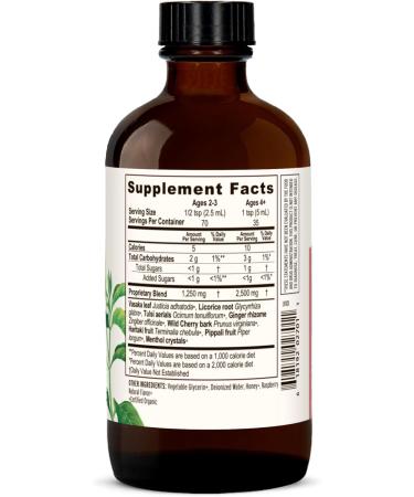 Banyan Botanicals Bronchial Support Organic Herbal Syrup for Children & Adults Soothing Respiratory Support Formula with Licorice & Ginger Root* 6oz. Non GMO Sustainably Sourced Vegetarian - Buy Online on GoSupps.com