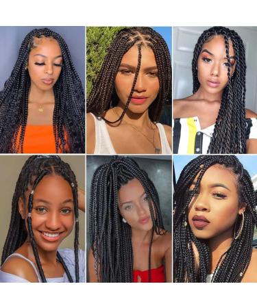 Pre-stretched Braiding Hair 6 Packs/Lot Professional Synthetic Fiber Crochet EZ Braids Yaki Texture Braiding Hair Extensions (1B) 16 Inch (Pack of 6) 1B - Buy Online on GoSupps.com