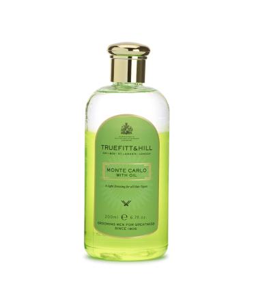 Truefitt & Hill Monte Carlo Luxury Non-Greasy Hair Oil Designed for All Hair Types Soothes Scalp Minimizes Scars Designed for Fine to Medium Hair - 6.7 oz.