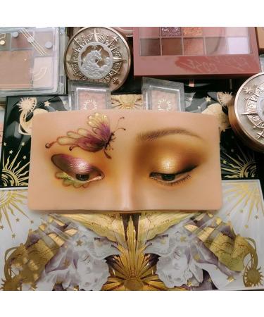 Artist Face Practice Board Realistic Face Skin 3D Eye Makeup Pad Reusable for Beginners to Practice Eyesmakeup Eyeshadow Eyeliner Eyebrow Mapping Kit (1) - Buy Online on GoSupps.com